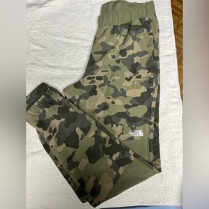 North Face camo joggers